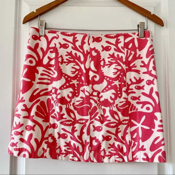 Vineyard Vines Sea Life Print Cotton Mini Skirt w Pleats with MEASUREMENTS! - Picture 2 of 6